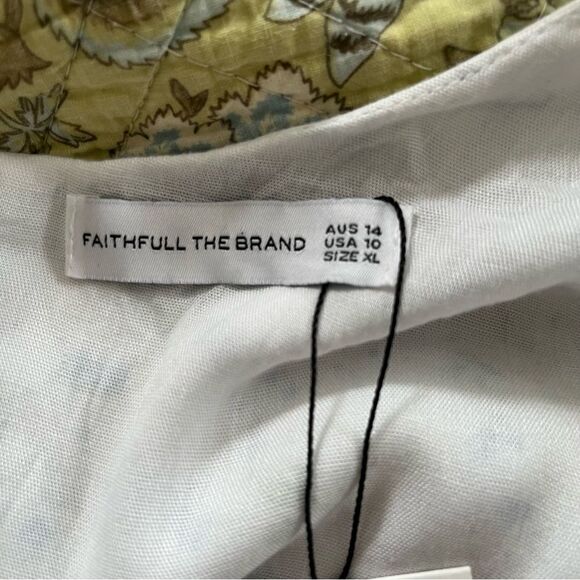 Faithfull the Brand White and Blue Floral Mini Dress - Picture 6 of 13